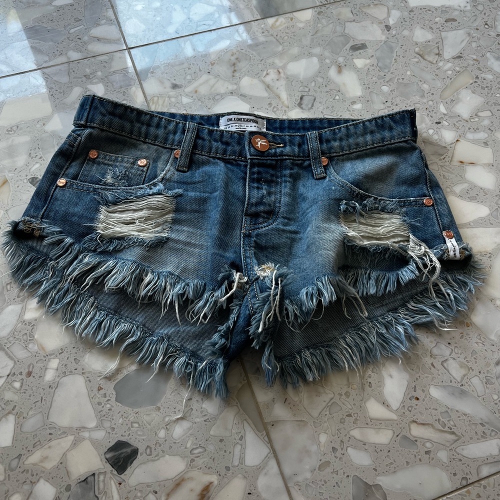 One Teaspoon Denim Cut Off Shorts NO 2s